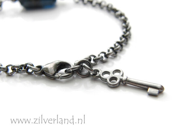 Handgemaakte Edelstenen Armband met Kyaniet