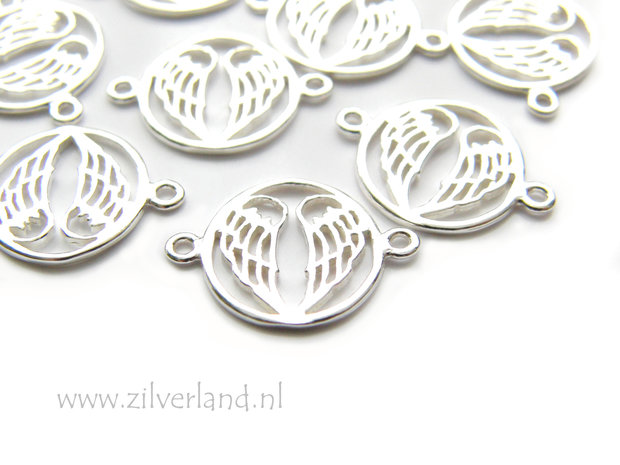 Sterling Zilveren Connector - Engel Vleugels