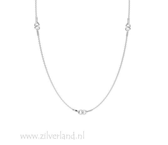1,0mm Sterling Zilveren Collier Anker- 45cm