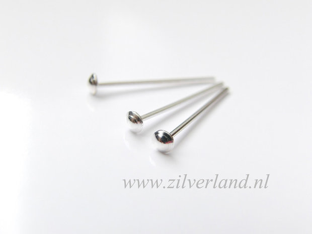 10 Stuks 0,80mm x 2,0cm Sterling Zilveren Nietstiften