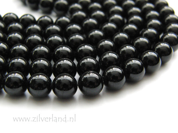 8mm Zwarte Toermalijn Edelstenen Kralen