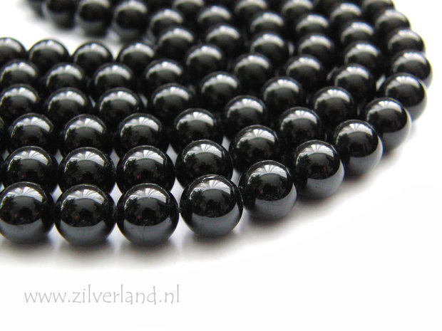 8mm Zwarte Toermalijn Edelstenen Kralen