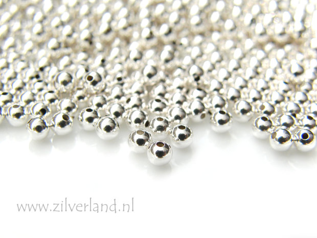 50 Stuks 3mm Sterling Zilveren Kralen