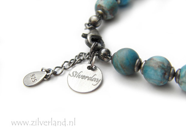 Handgemaakte Edelsteen Armband met Apatiet