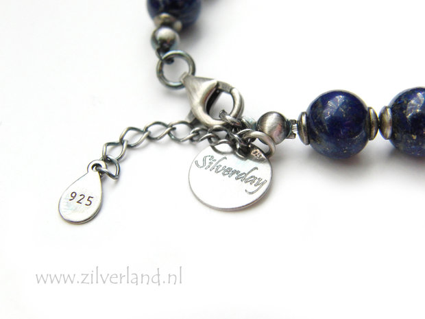 Handgemaakte Armband met Lapis Lazuli Edelstenen