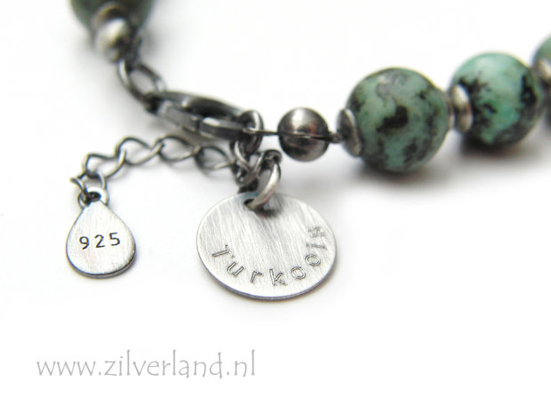 Handgemaakte Edelstenen Armband met Turkoois
