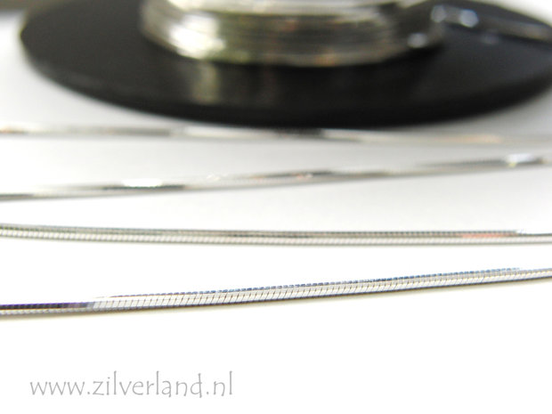 1 Meter 1,20mm Sterling Zilveren Slangenketting