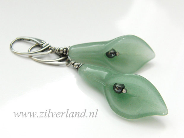 Handgemaakte Edelstenen Oorbellen met Aventurijn