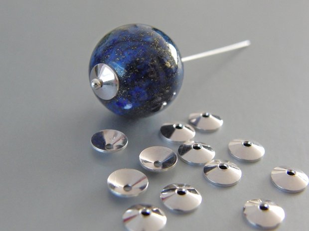 10 Stuks Kralenkapjes 6mm- Kegel