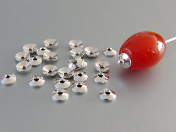 10 Stuks Kralenkapjes 4mm- Kegel