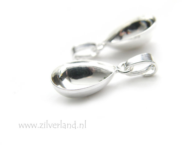14mm Sterling Zilveren Hanger voor UV Hars/Resin of Swarovski Druppel