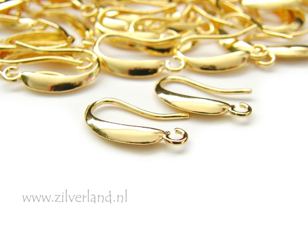 Sterling Zilveren Oorhaken- Verguld