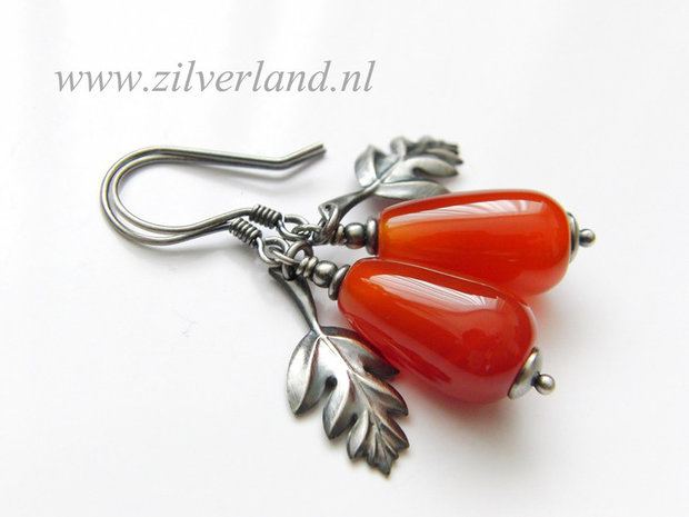 Edelstenen Oorbellen met Carneool