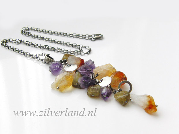 Hanger met Ruwe Edelstenen