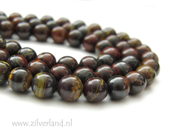 8mm Rode Tijgerijzer Edelsteen Kralen