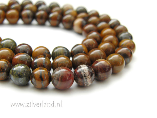 8mm Gele Tijgerijzer Edelsteen Kralen