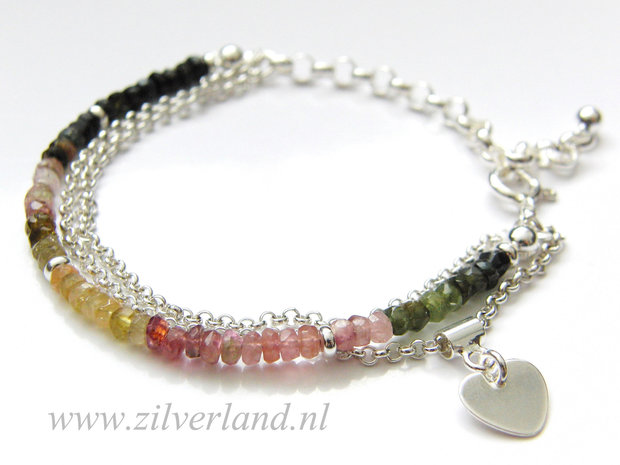 Sterling Zilveren Armband met Toermalijn