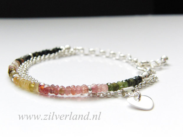 Sterling Zilveren Armband met Toermalijn