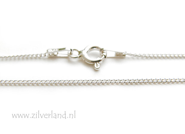 1,0mm Sterling Zilveren Collier Gourmet- 45cm