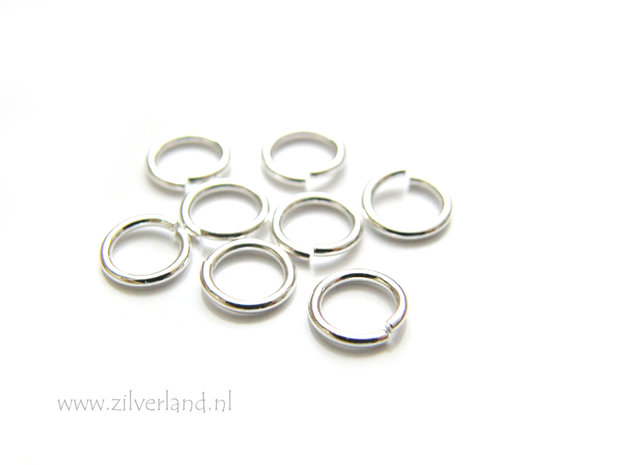 10 Stuks 0,80x5,60mm Sterling Zilveren Montagering