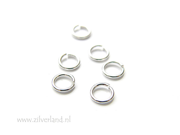 10 Stuks 0,80x5,30mm Sterling Zilveren Montagering