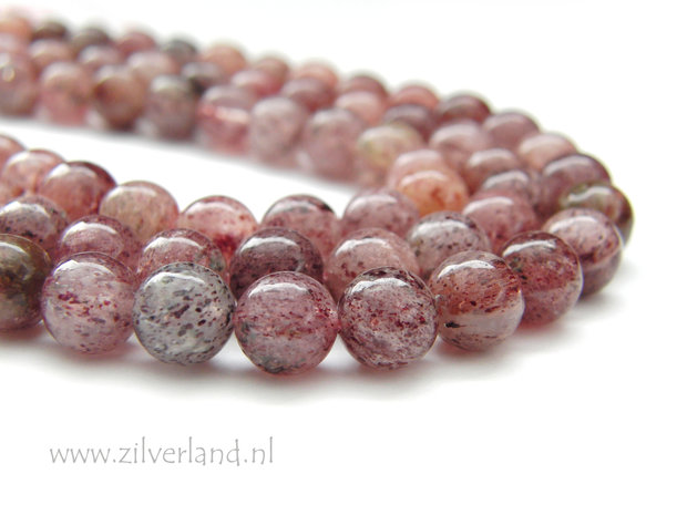 8mm Strawberry Quartz Kralen