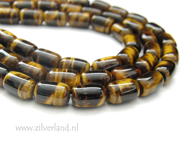 12mm x 8mm Tijgeroog Edelstenen Kralen
