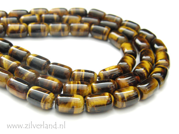 12mm x 8mm Tijgeroog Edelstenen Kralen