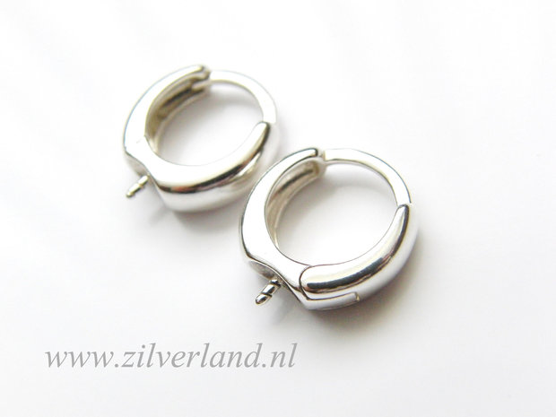 Sterling Zilveren Oorbelhaken- Creolen met Pin