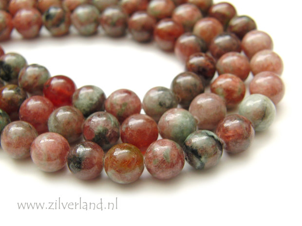 8mm Kashgar Granaat Edelstenen Kralen