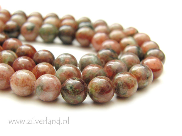 8mm Kashgar Granaat Edelstenen Kralen