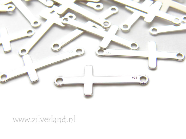 Sterling Zilveren Hanger/Connector- Kruis