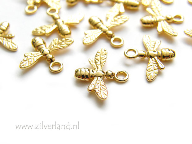 Sterling Zilveren Hanger- Bij Verguld