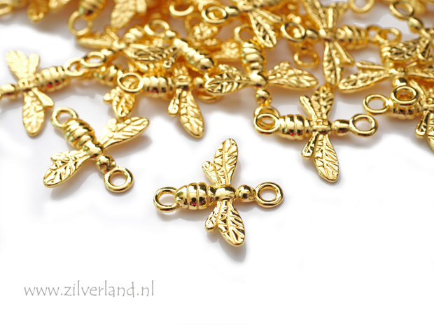 Sterling Zilveren Connector- Bij Verguld