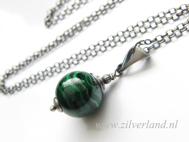 Edelstenen Ketting met Malachiet