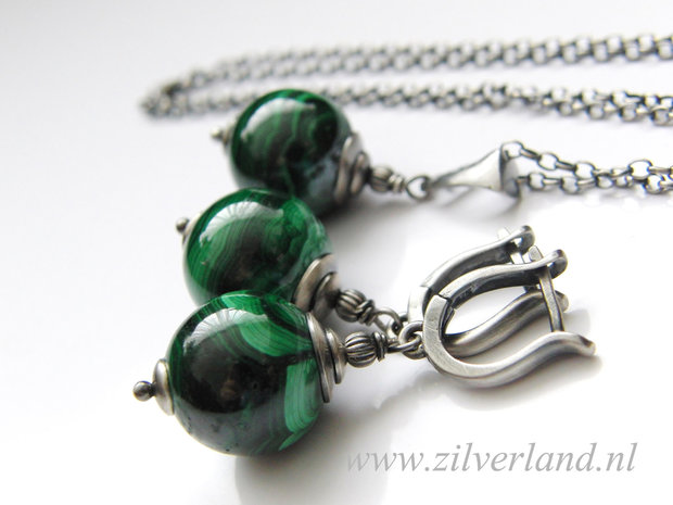 Edelstenen Ketting met Malachiet