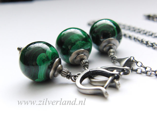 Edelstenen Ketting met Malachiet