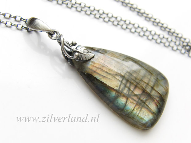 Sterling Zilveren Ketting met Labradoriet