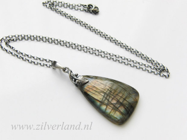 Sterling Zilveren Ketting met Labradoriet