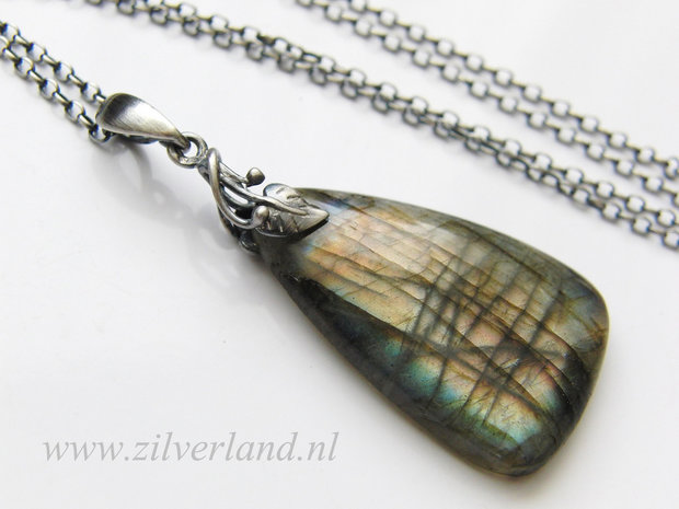 Sterling Zilveren Ketting met Labradoriet