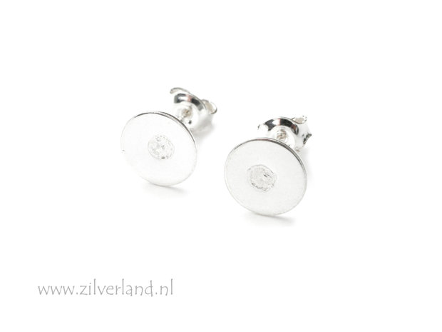 Sterling Zilveren Oorstekers 8mm