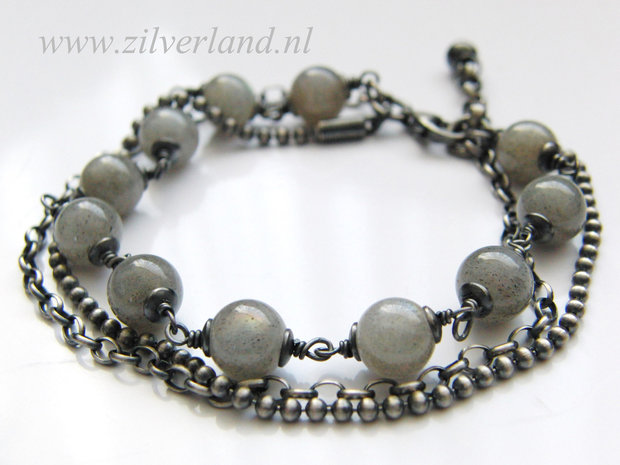 Sterling Zilveren Armband met Labradoriet