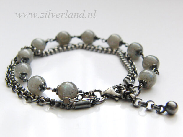 Sterling Zilveren Armband met Labradoriet