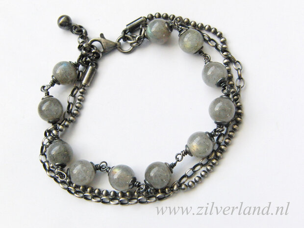 Sterling Zilveren Armband met Labradoriet