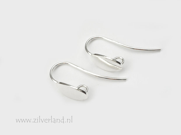 Sterling Zilveren Oorhaken- Ovaal