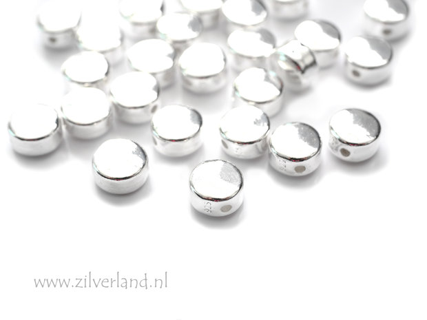6mm Sterling Zilveren Kraal- Rond