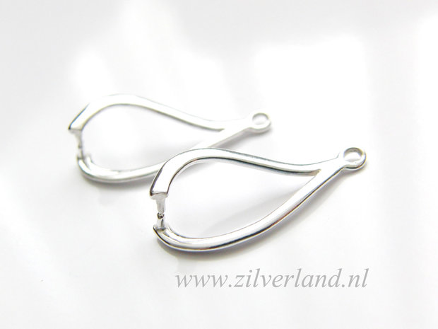 2 Stuks Sterling Zilveren Hangerklem