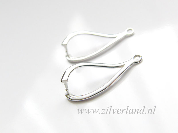 2 Stuks Sterling Zilveren Hangerklem