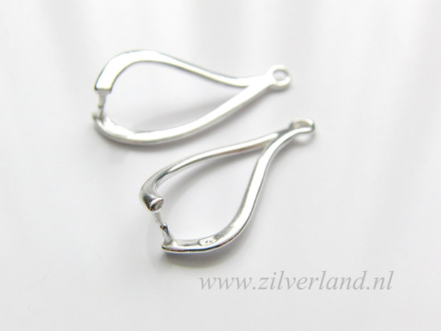2 Stuks Sterling Zilveren Hangerklem