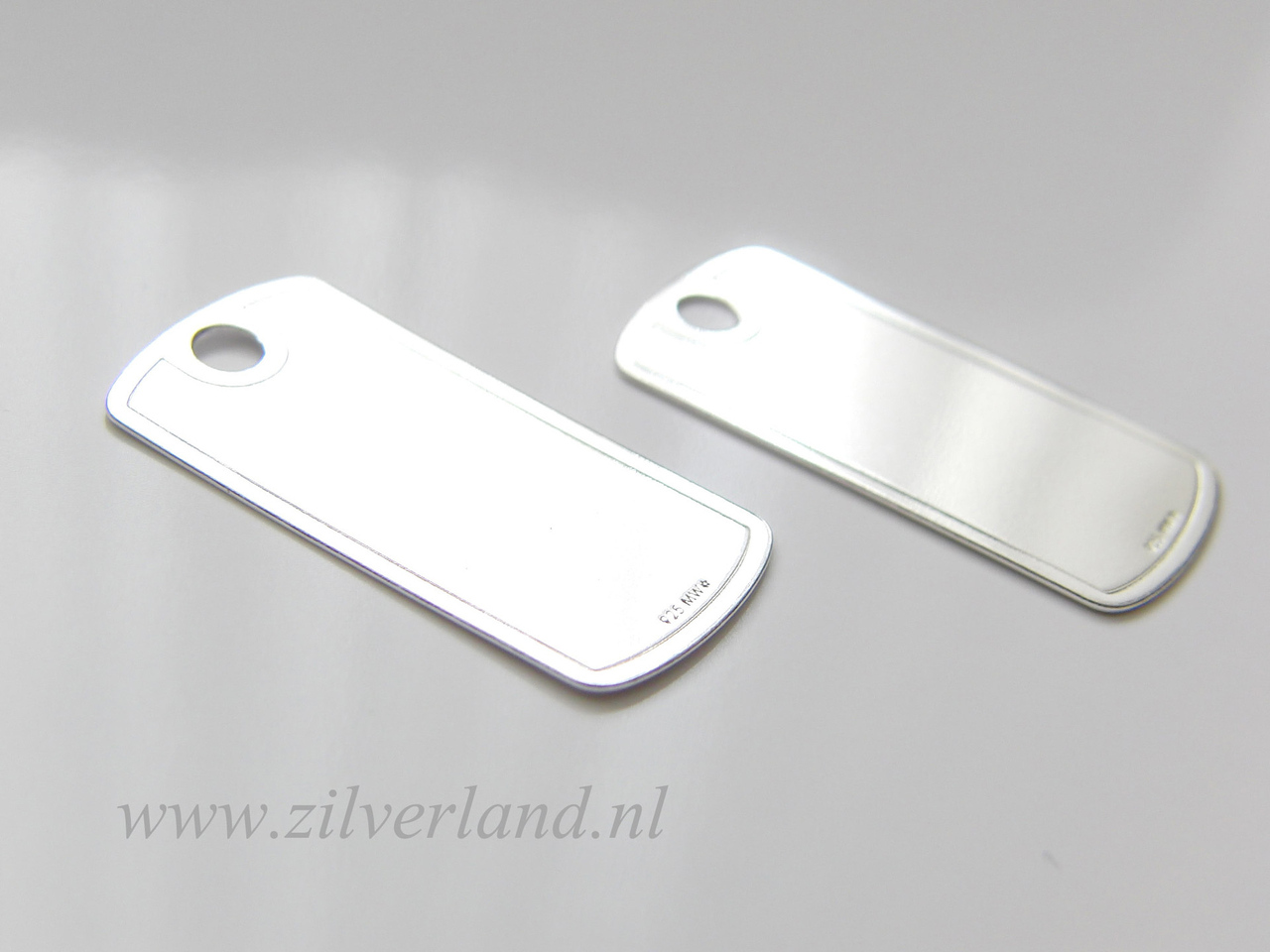 Woord Eenheid Duplicaat Sterling Zilveren Hanger/Graveerplaat - Zilverland- Zilveren Sieraden  Onderdelen & Edelstenen Kralen